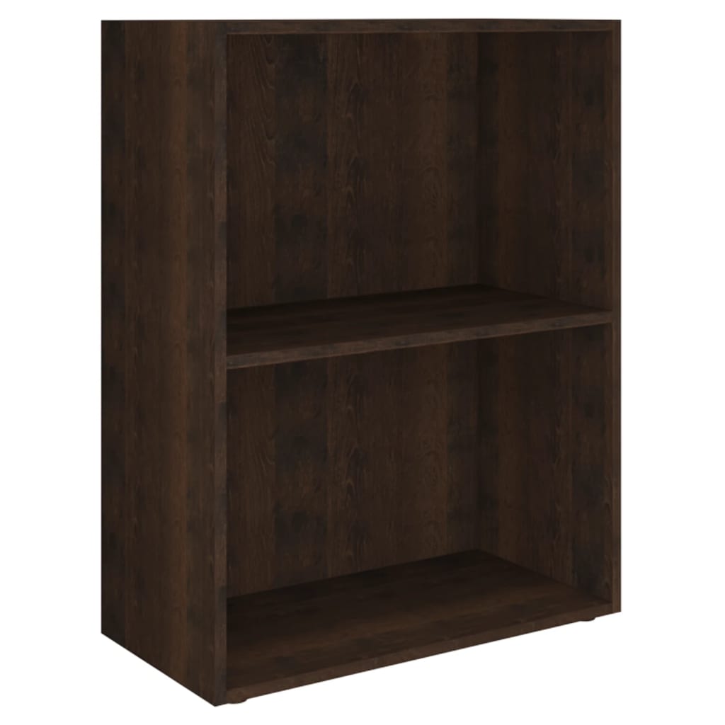 Boekenkast 60x31x78 cm bewerkt hout grijs eikenkleurig