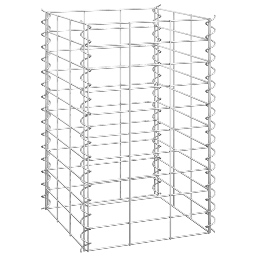 Schanskorf plantenbakken 4 st 30x30x50/100/150/200 cm ijzer