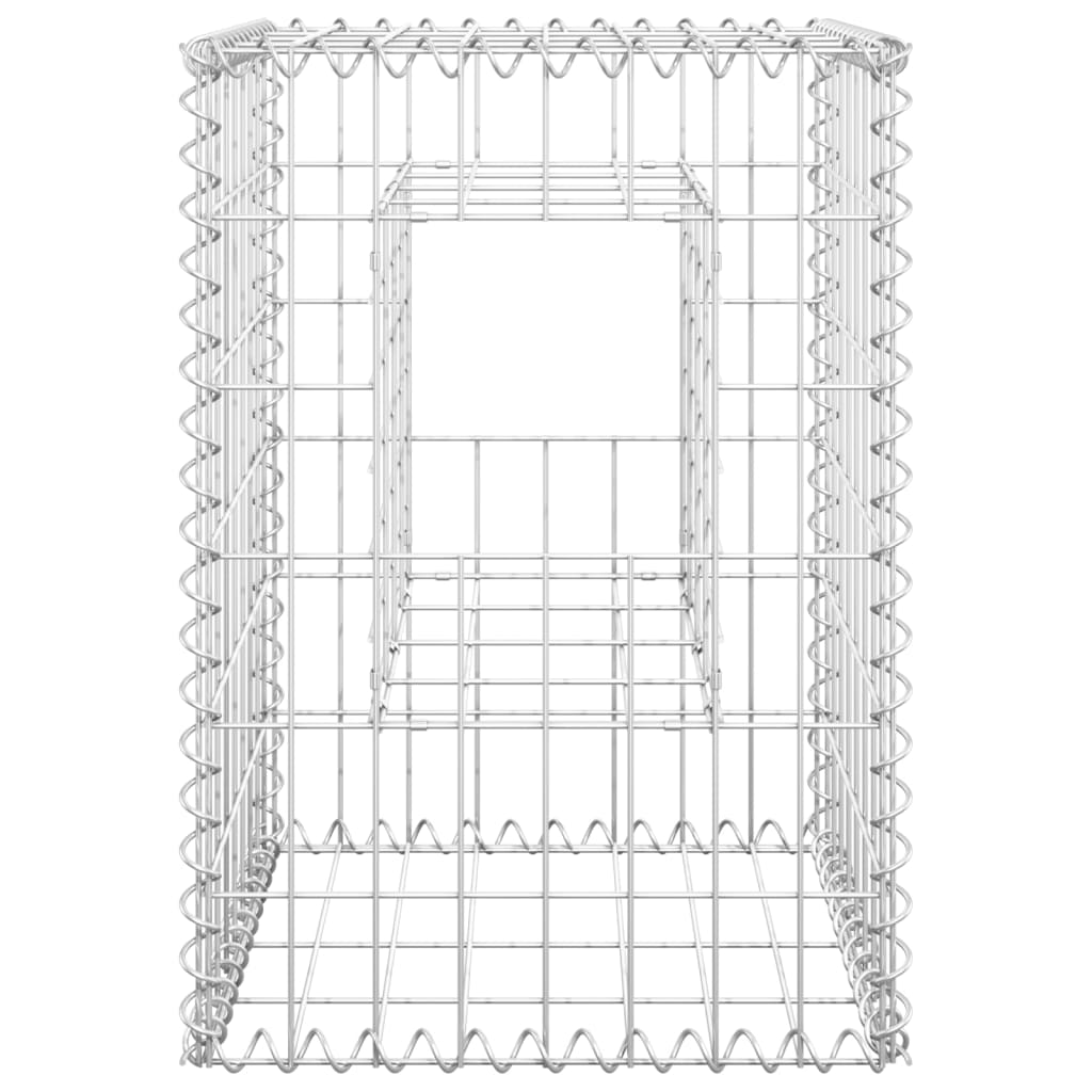 Schanskorf palen 2 st 40x40x140 cm ijzer