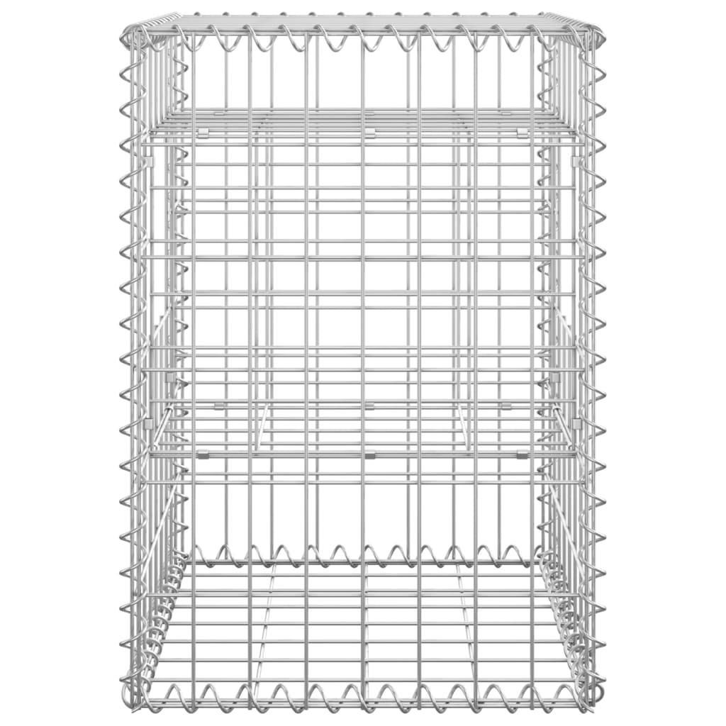 Schanskorf palen 2 st 40x40x140 cm ijzer