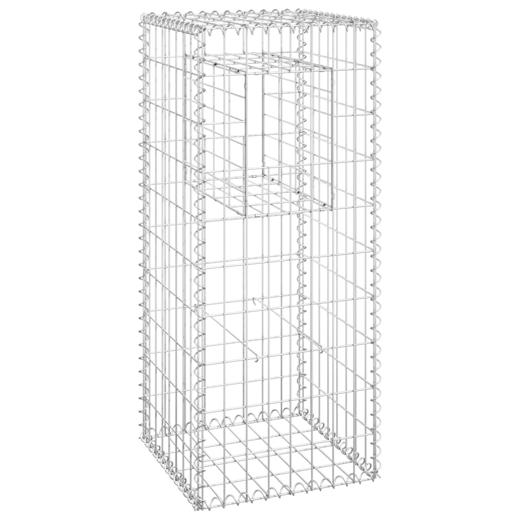 Schanskorf palen 2 st 40x40x140 cm ijzer