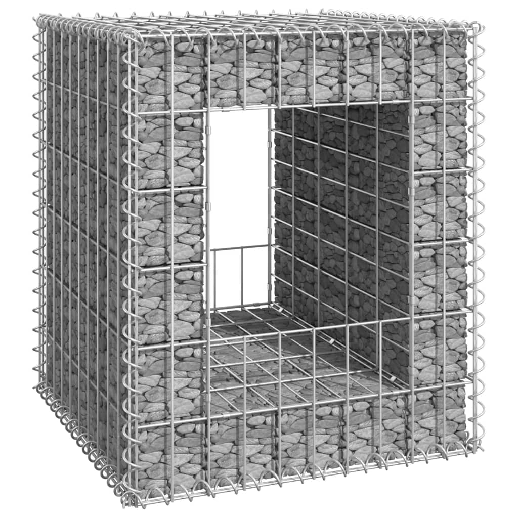 Schanskorf palen 2 st 40x40x140 cm ijzer