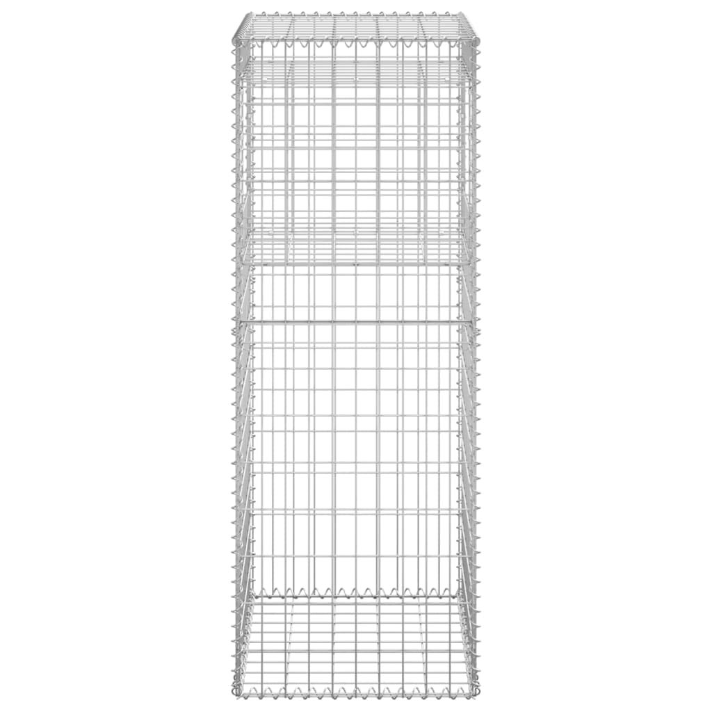 Schanskorf palen 2 st 40x40x140 cm ijzer