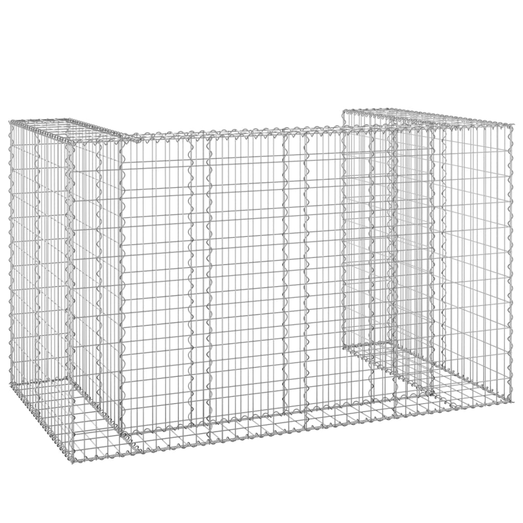 Gabion pour conteneurs 254x100x110 cm en acier galvanisé