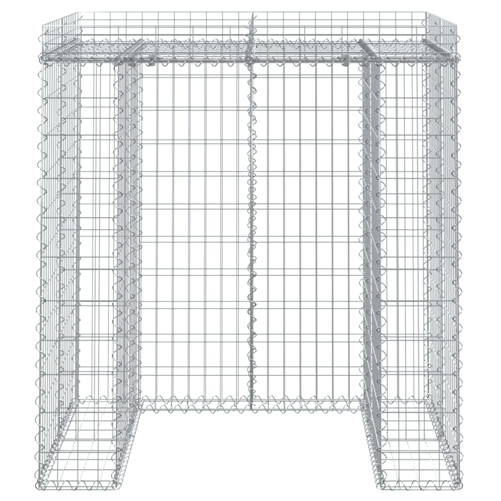 Panier gabion pour poubelle 270x91x120 cm en fer galvanisé