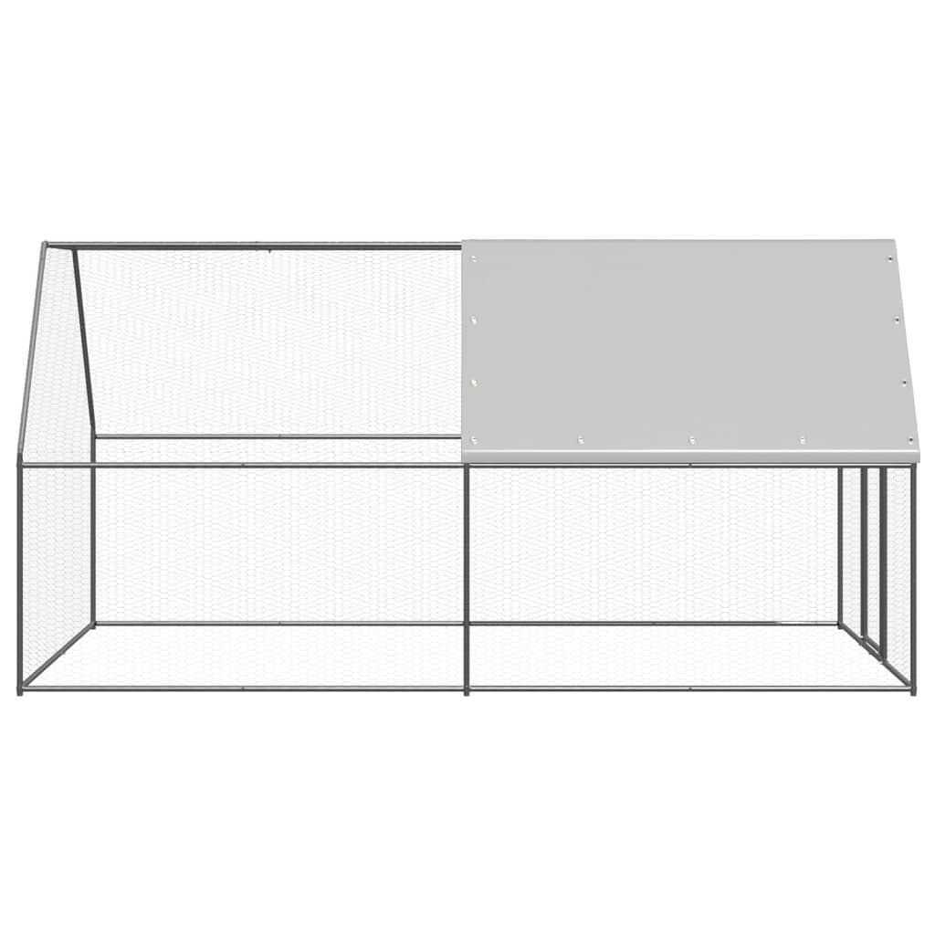 Kippenhok 2x4x2 m gegalvaniseerd staal