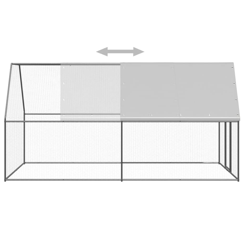 Kippenhok 3x6x2 m gegalvaniseerd staal