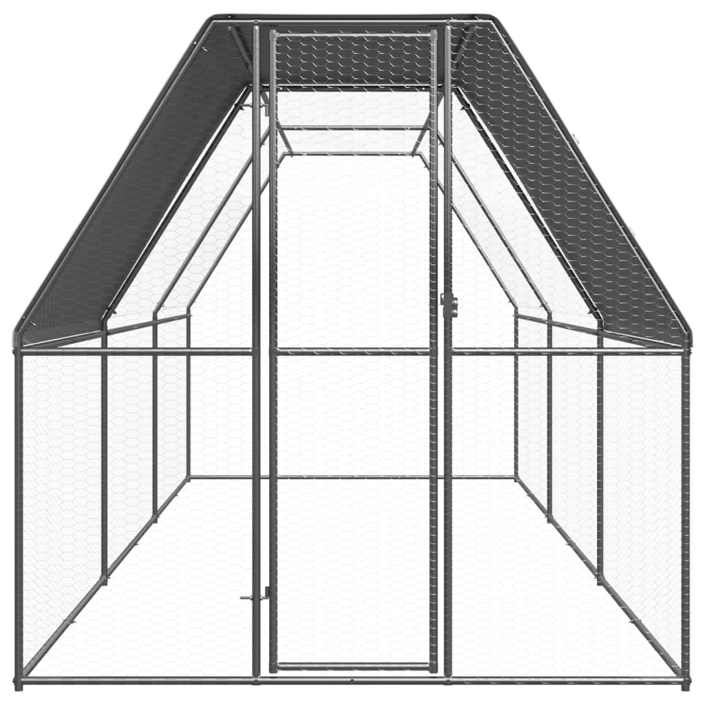 Kippenhok 3x6x2 m gegalvaniseerd staal