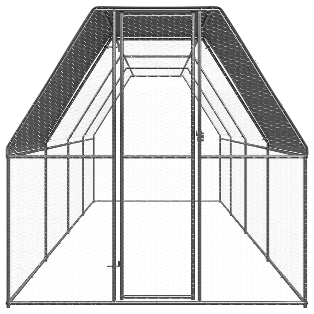 Kippenhok 3x6x2 m gegalvaniseerd staal