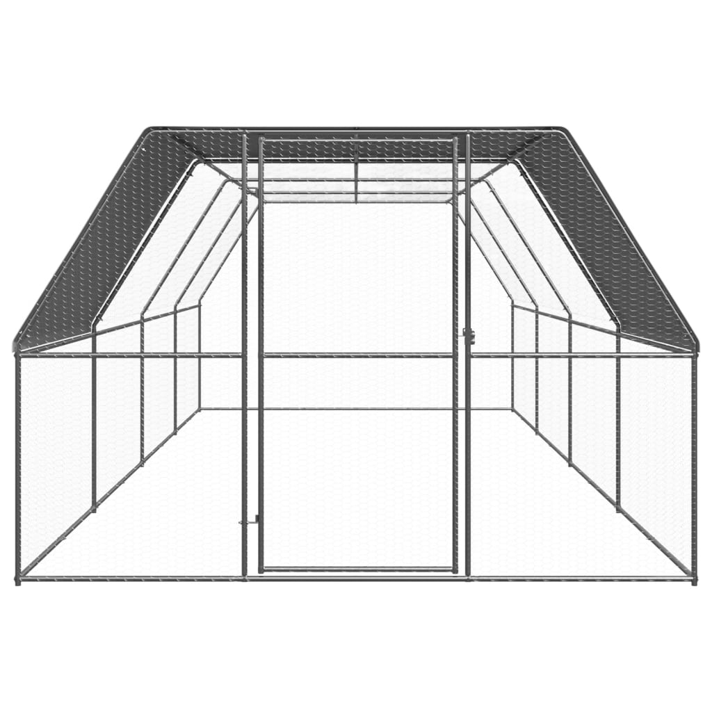 Kippenhok 2x4x2 m gegalvaniseerd staal