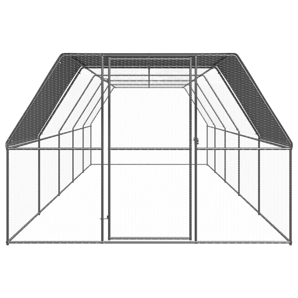 Kippenhok 2x4x2 m gegalvaniseerd staal