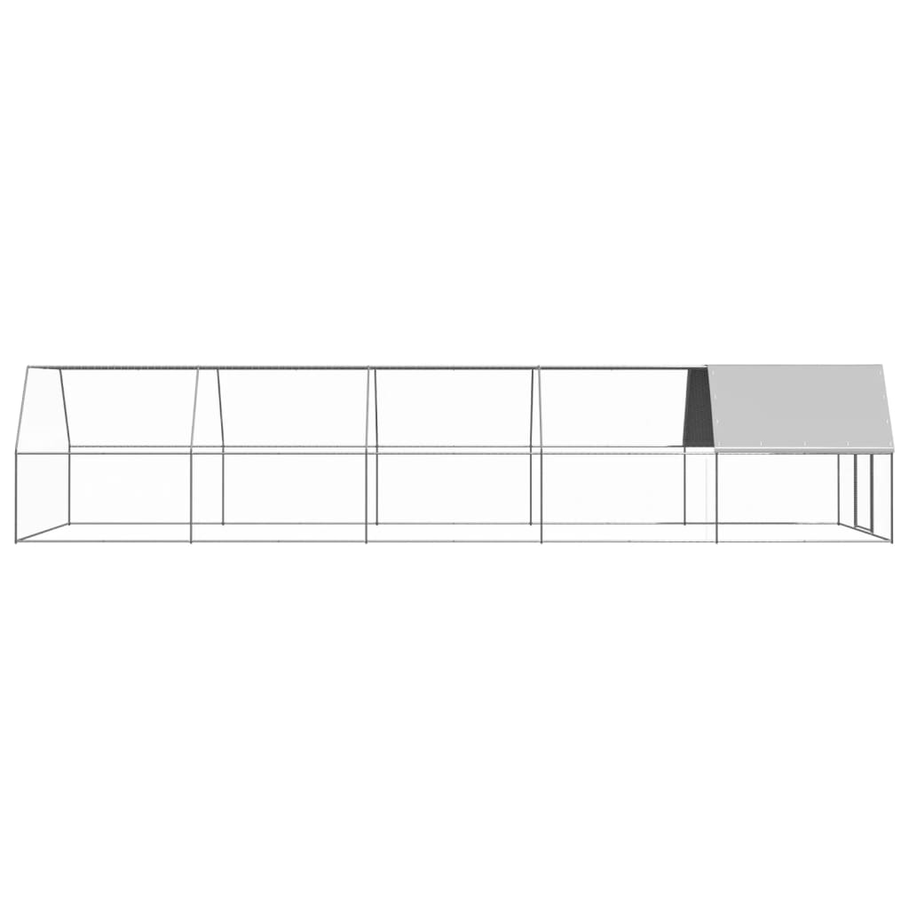 Kippenhok 3x6x2 m gegalvaniseerd staal