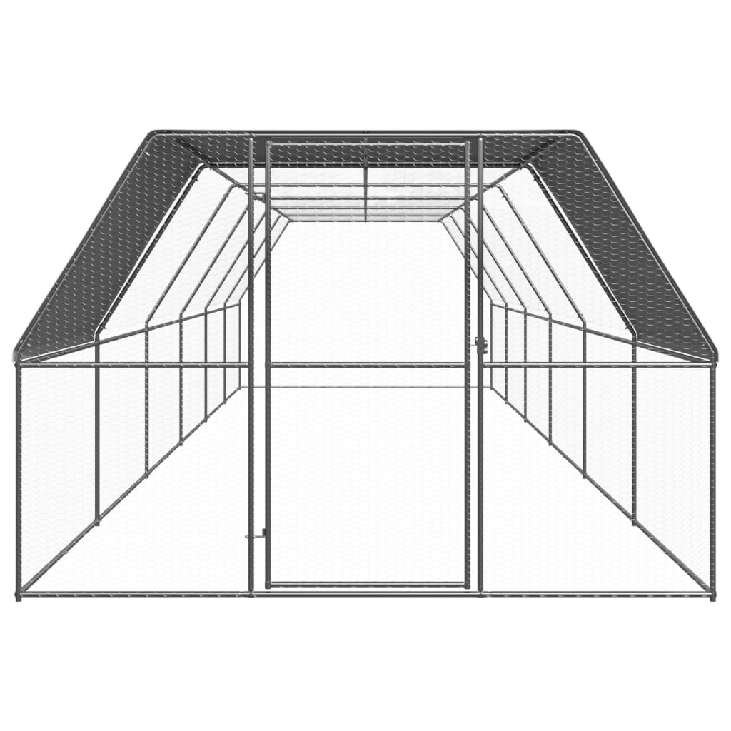 Kippenhok 2x4x2 m gegalvaniseerd staal