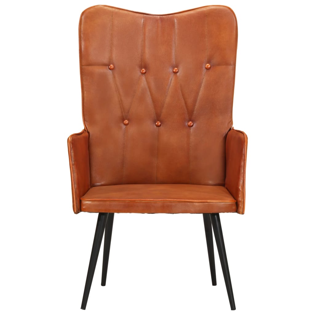 Fauteuil echt leer