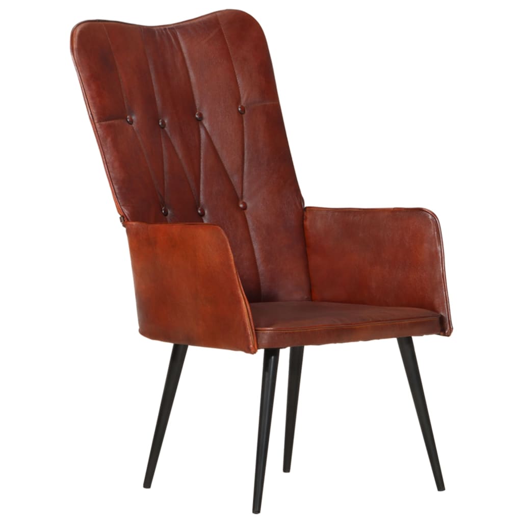 Fauteuil echt leer