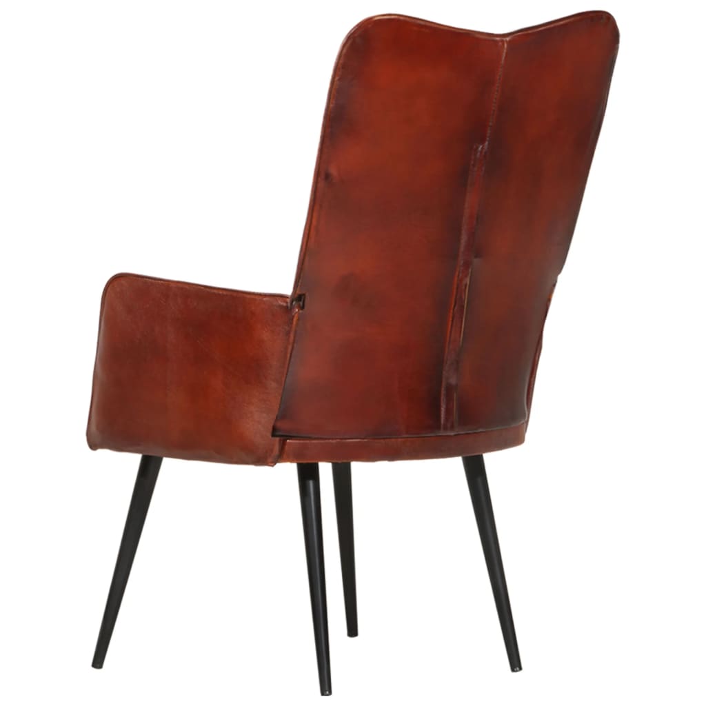 Fauteuil echt leer