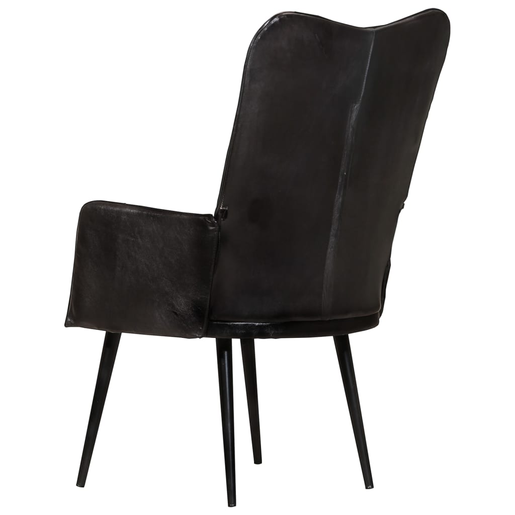 Fauteuil echt leer