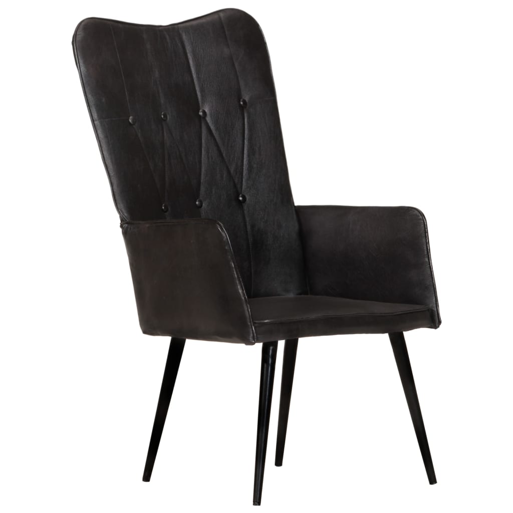 Fauteuil echt leer