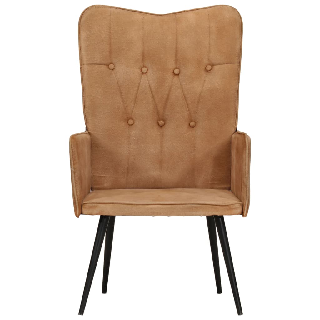 Fauteuil echt leer