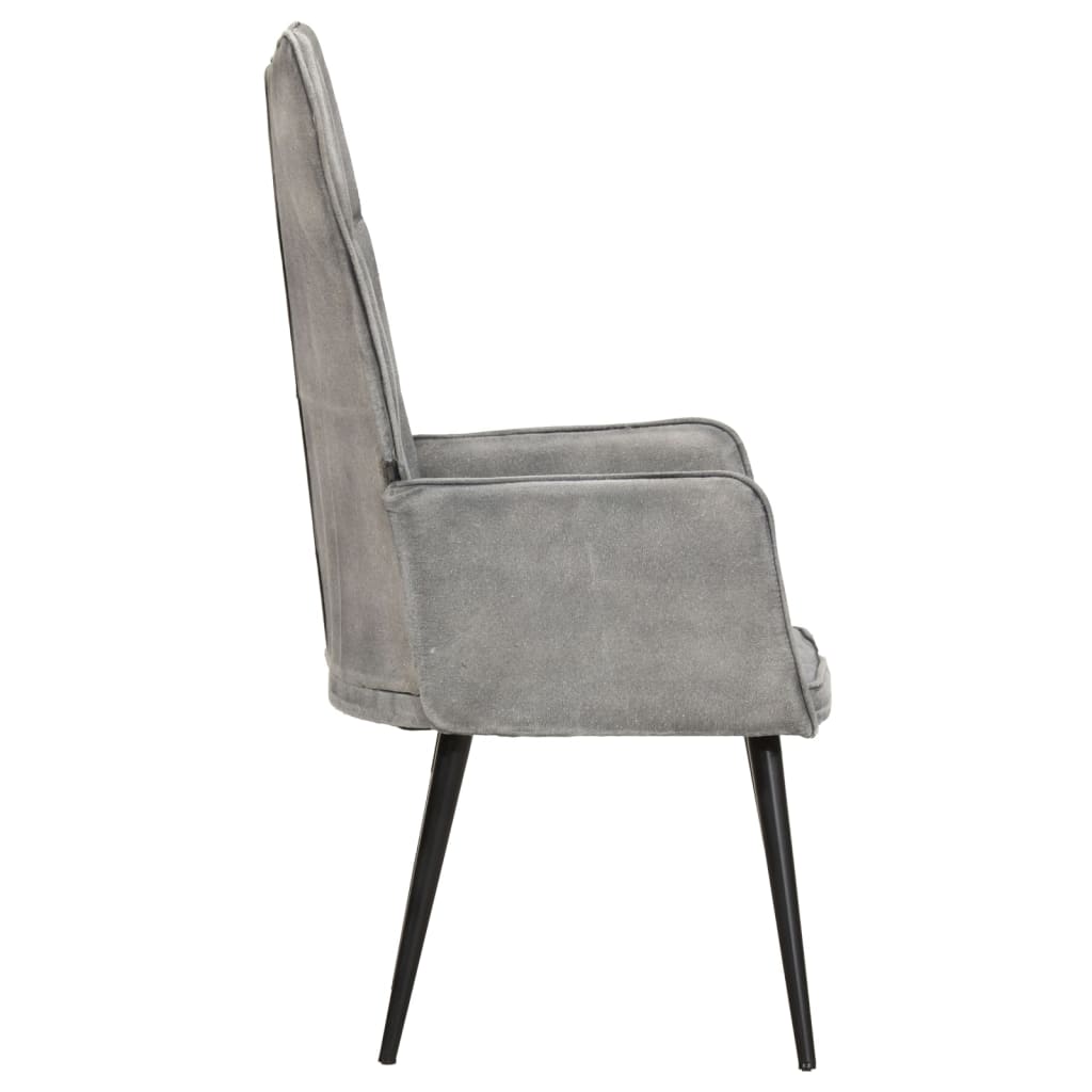 Fauteuil echt leer