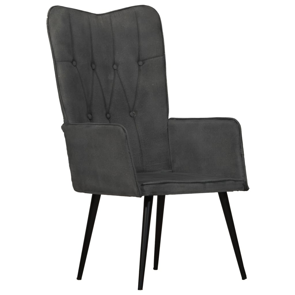 Fauteuil echt leer