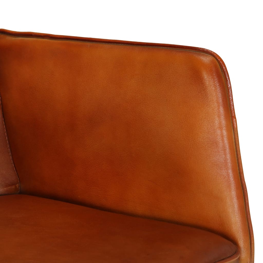 Fauteuil à bascule en cuir véritable