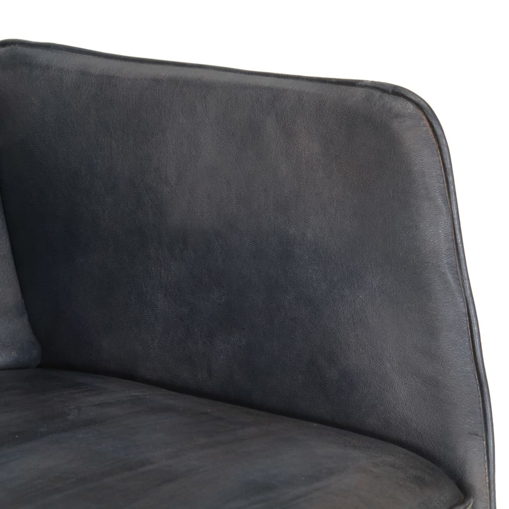 Fauteuil à bascule en cuir véritable