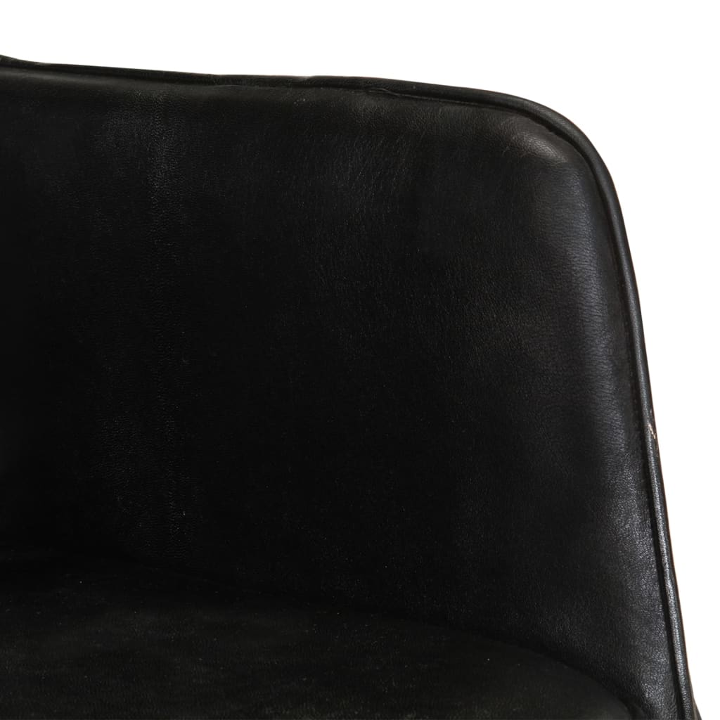 Fauteuil à bascule en cuir véritable