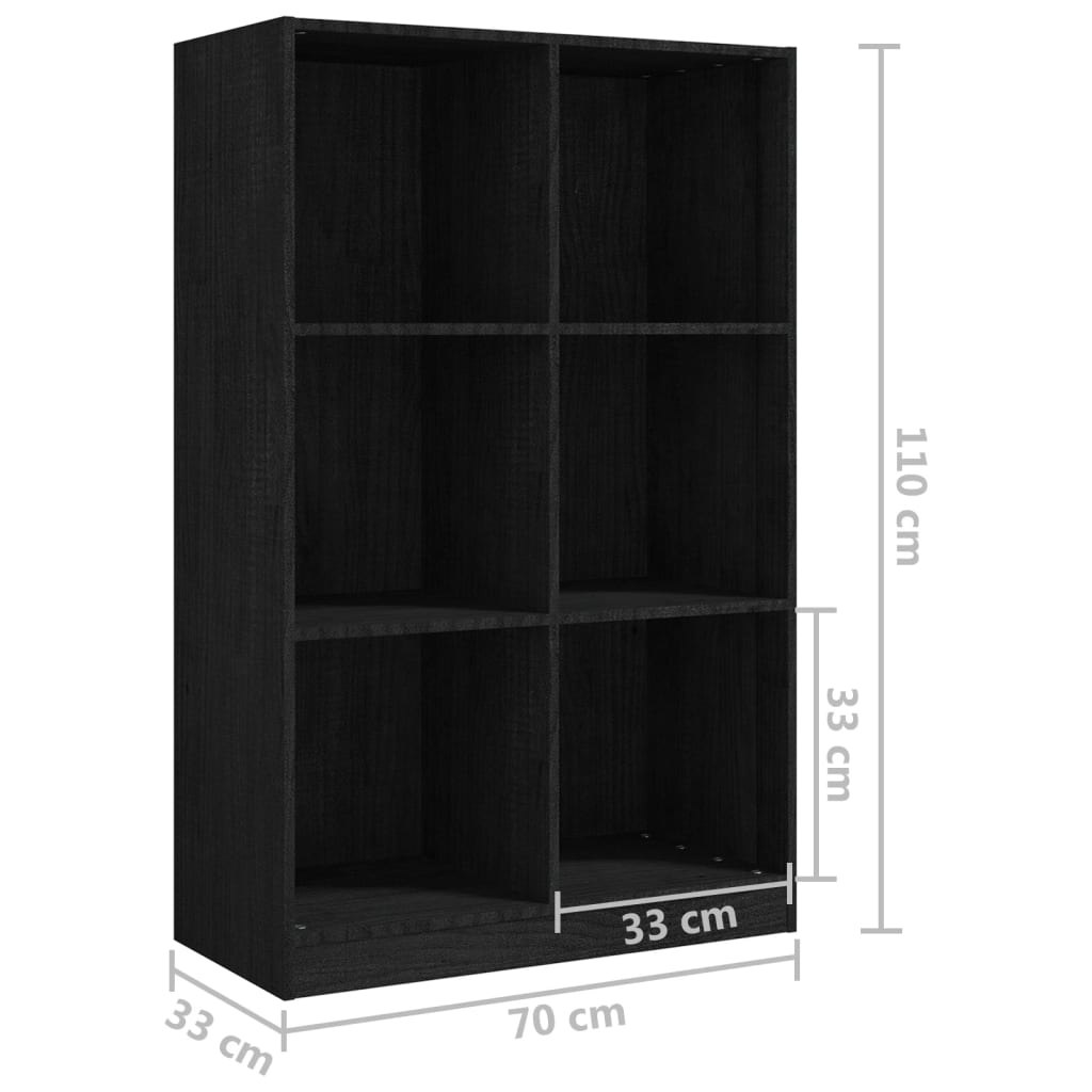 Boekenkast 70x33x110 cm massief grenenhout