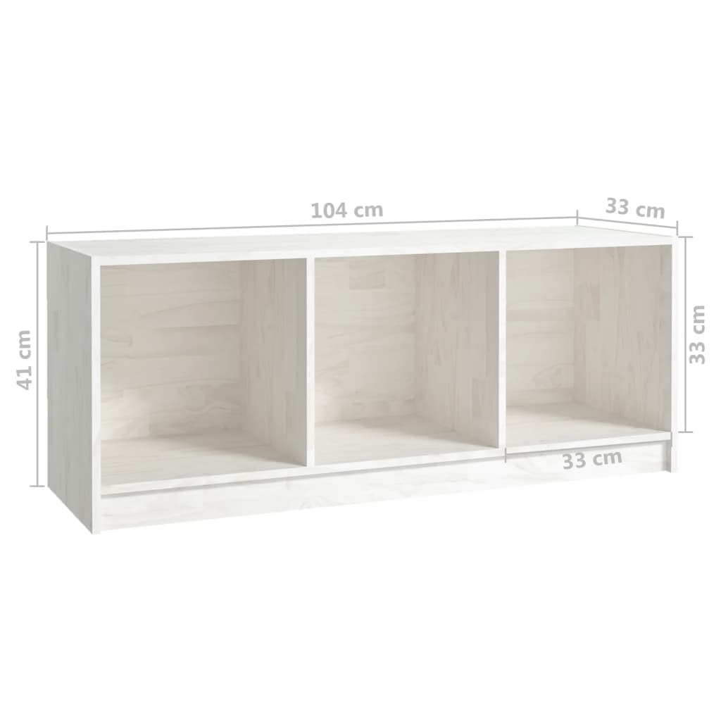 Tv-meubel 104x33x41 cm massief grenenhout