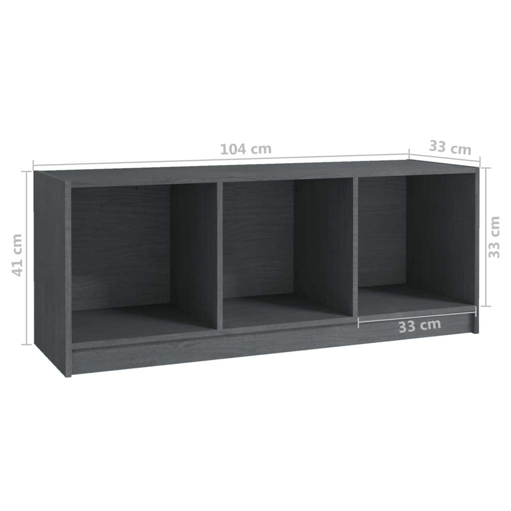 Tv-meubel 104x33x41 cm massief grenenhout