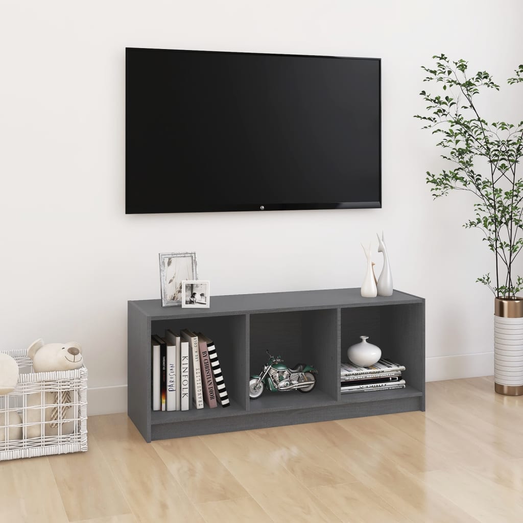 Tv-meubel 104x33x41 cm massief grenenhout