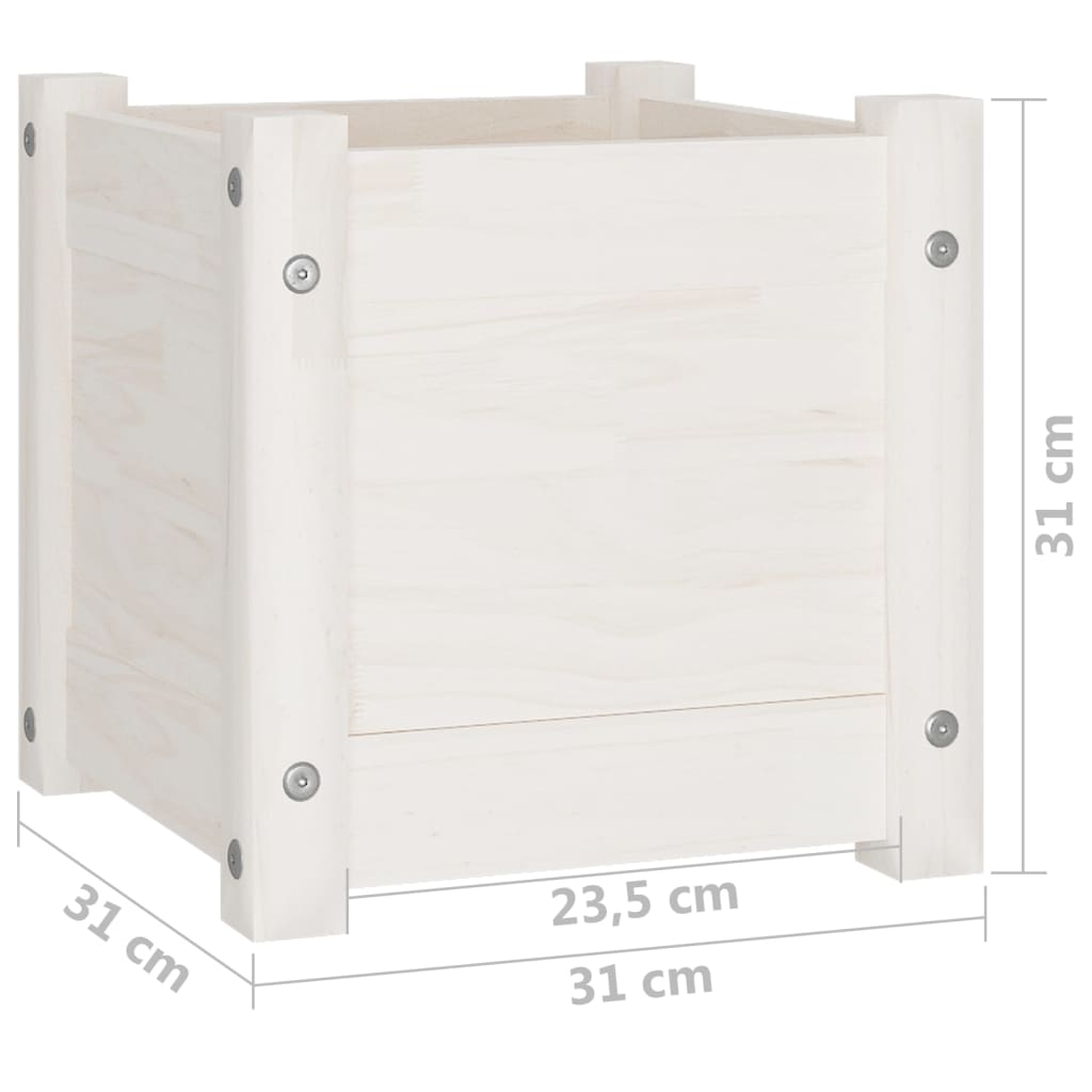 Plantenbak 31x31x31 cm massief grenenhout