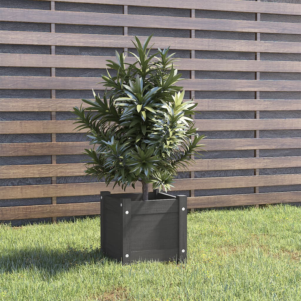 Plantenbak 31x31x31 cm massief grenenhout