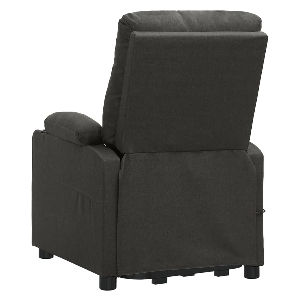 Fauteuil de massage verticalisateur tissu gris foncé