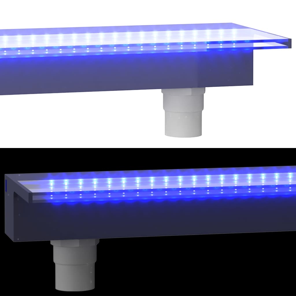 Watervaloverlaat met RGB LED's 30 cm acryl