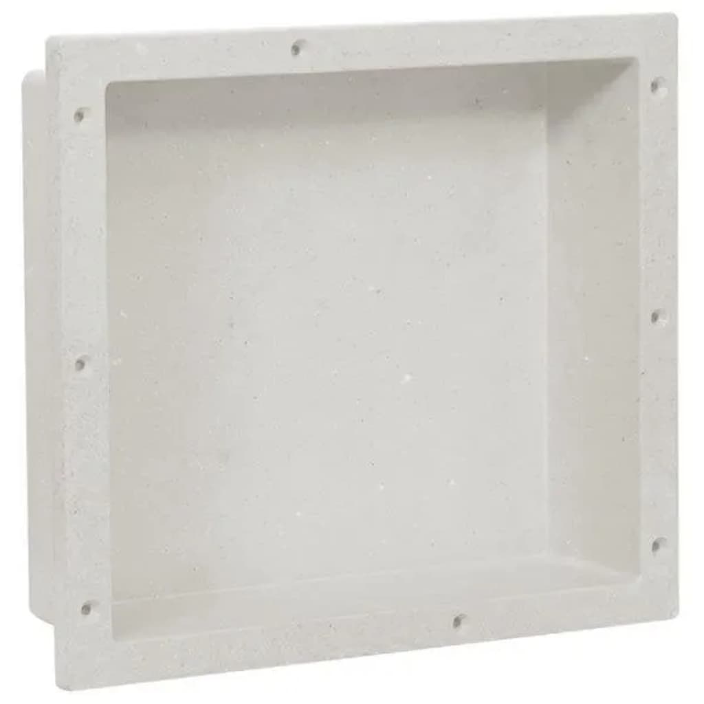 Niche de douche avec 2 compartiments 41x69x9 cm blanc brillant