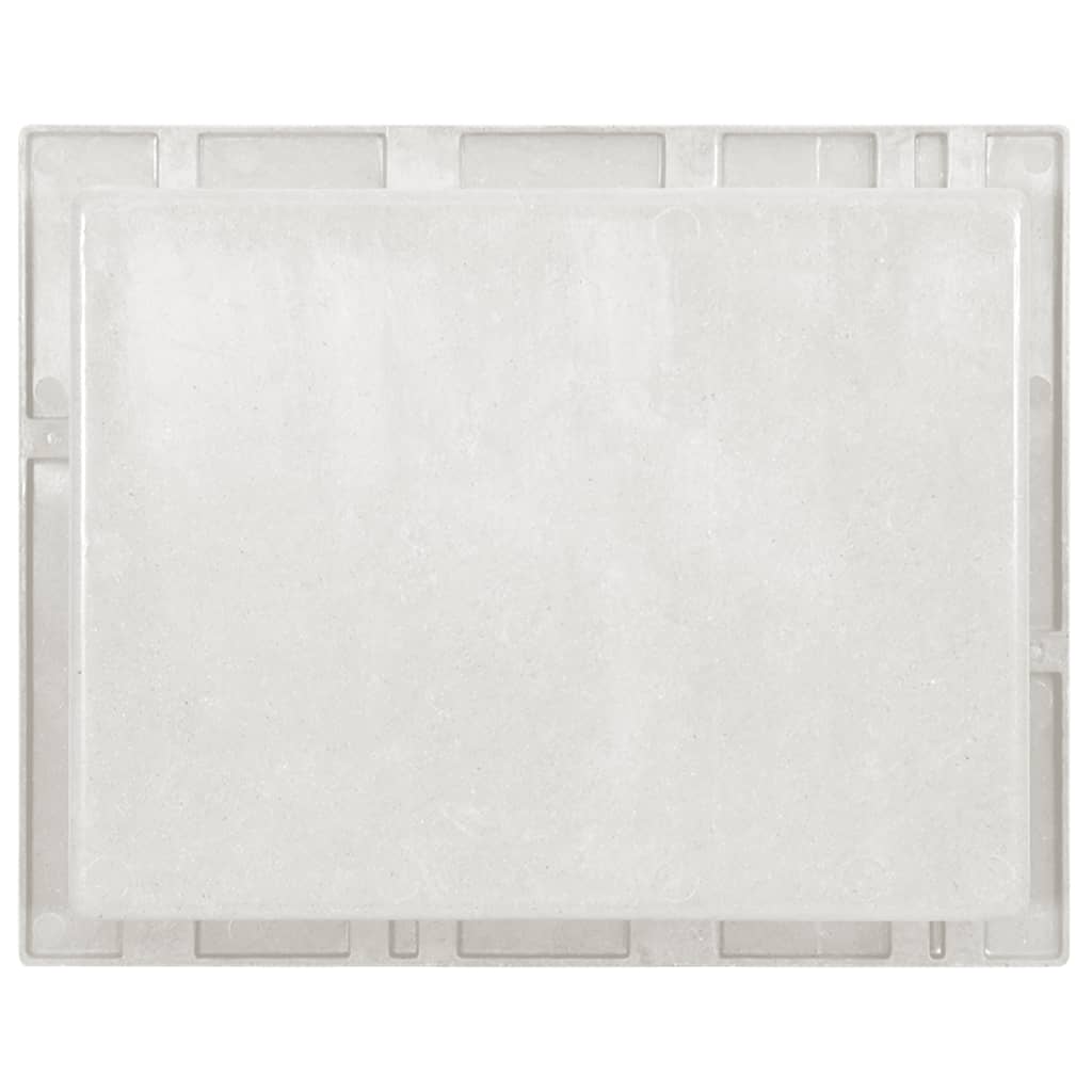 Niche de douche avec 2 compartiments 41x69x9 cm blanc brillant