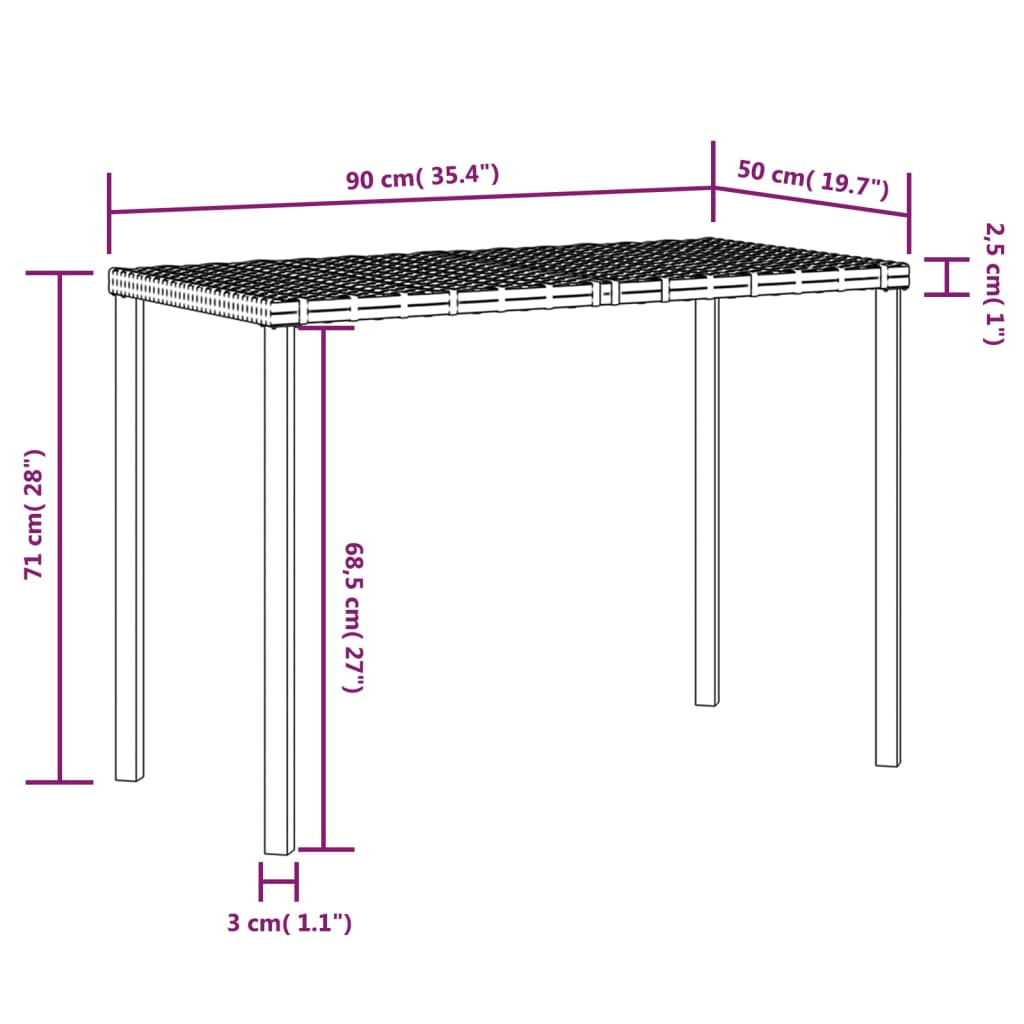 5-delige Loungeset met kussens L-vormig poly rattan