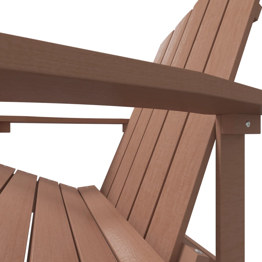 Chaise de jardin Adirondack avec table en PEHD