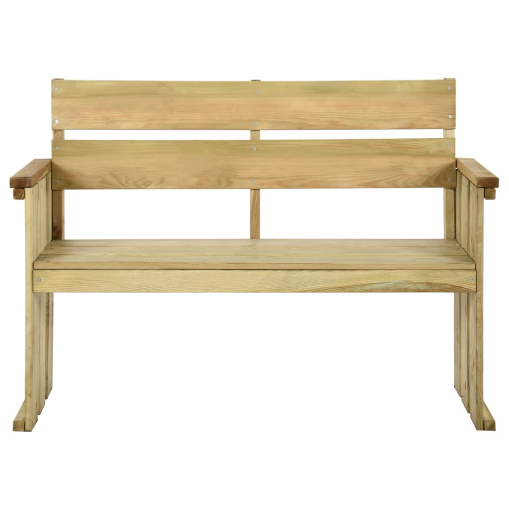 Banc de jardin 121 cm en bois de pin imprégné