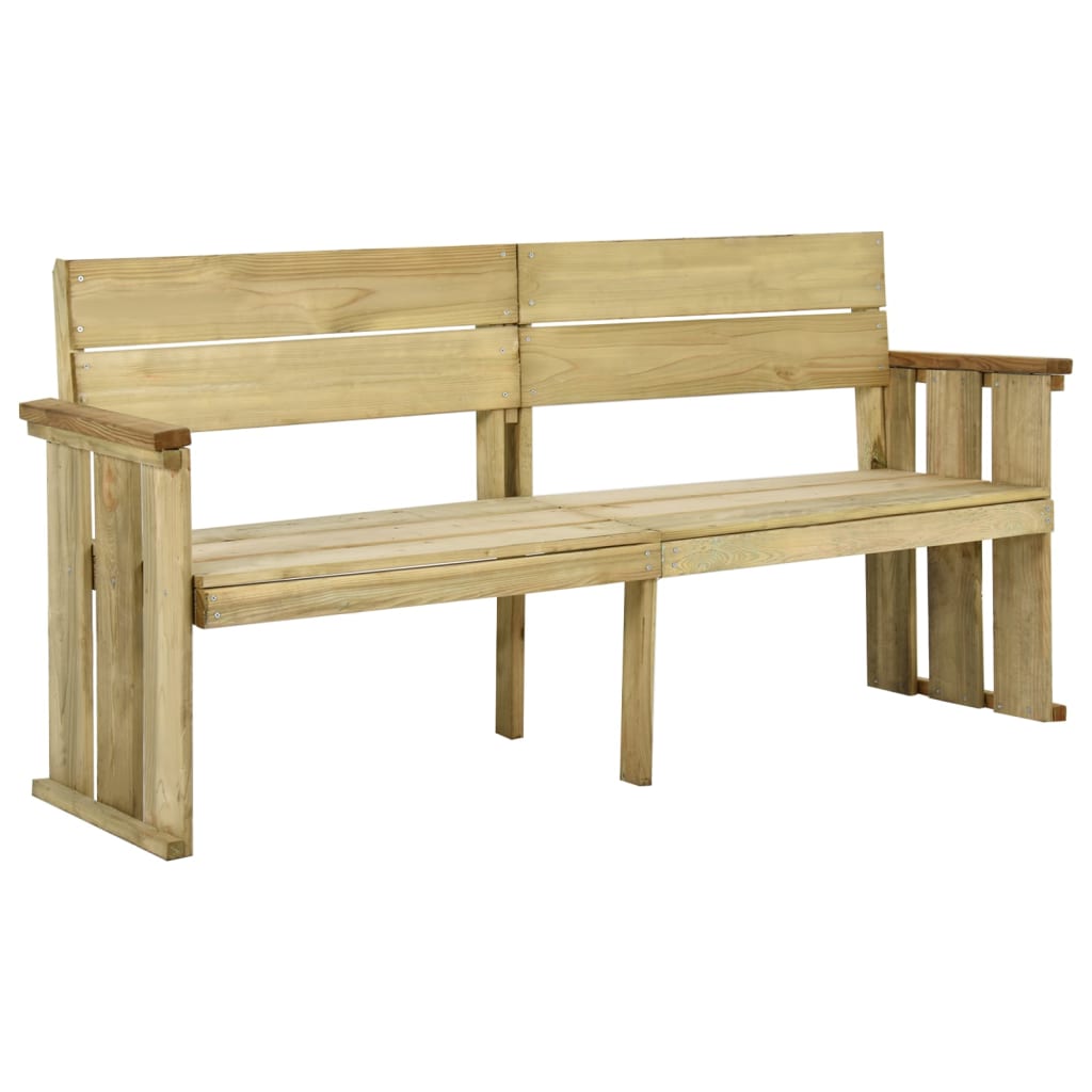 Banc de jardin 121 cm en bois de pin imprégné