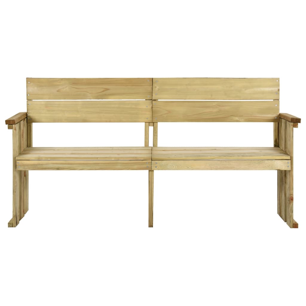 Banc de jardin 121 cm en bois de pin imprégné