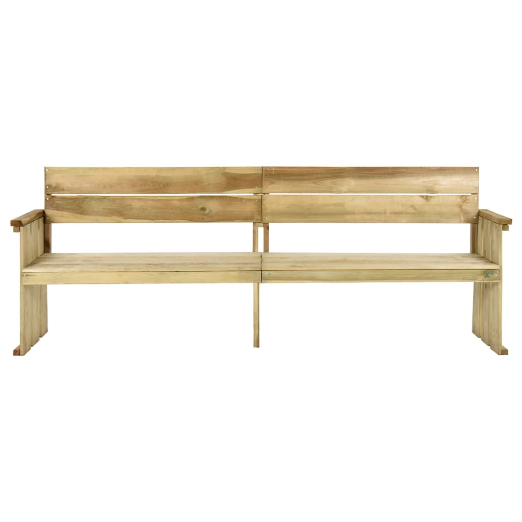 Banc de jardin 121 cm en bois de pin imprégné