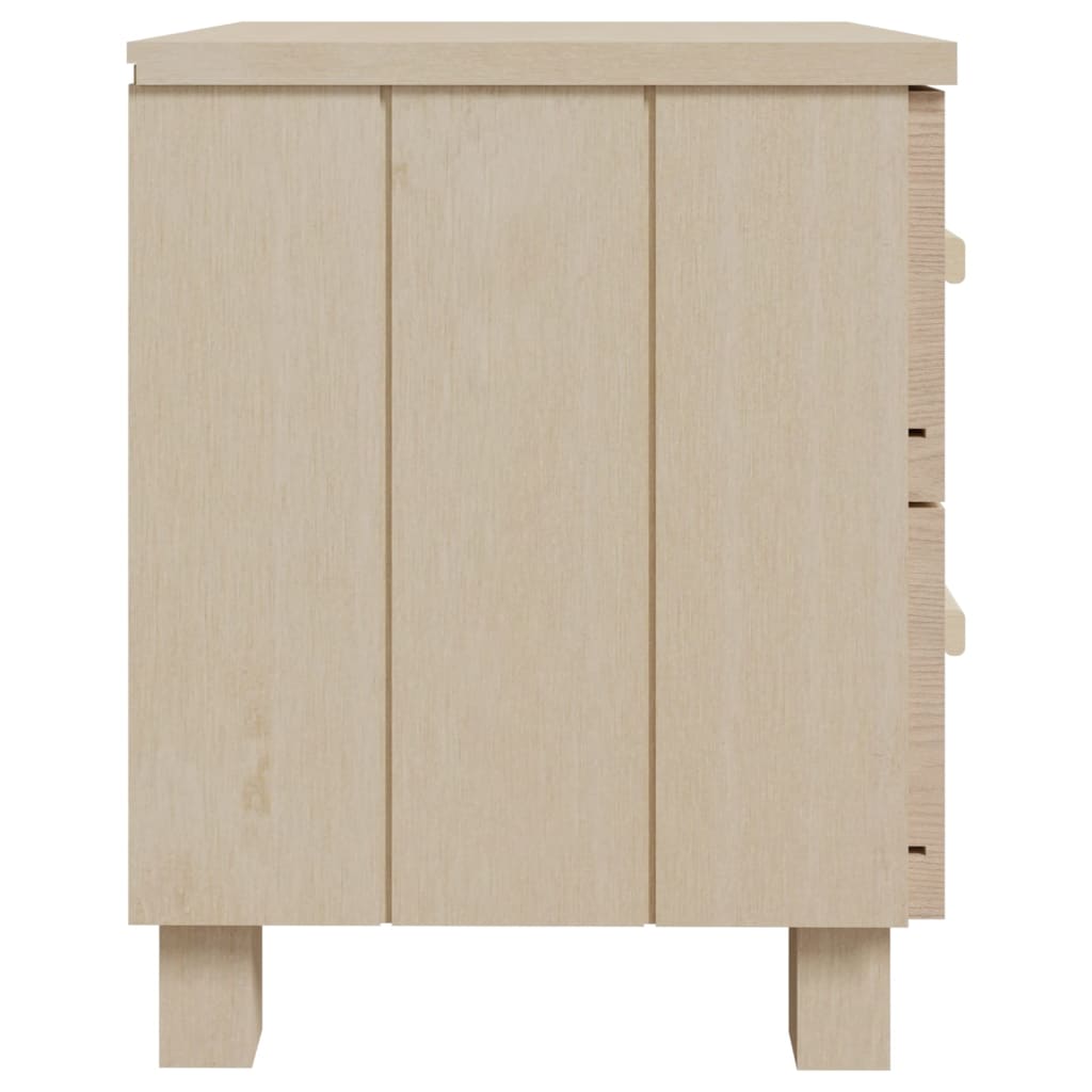 Tables de chevet HAMAR 2 pcs 40x35x44,5 cm bois de pin