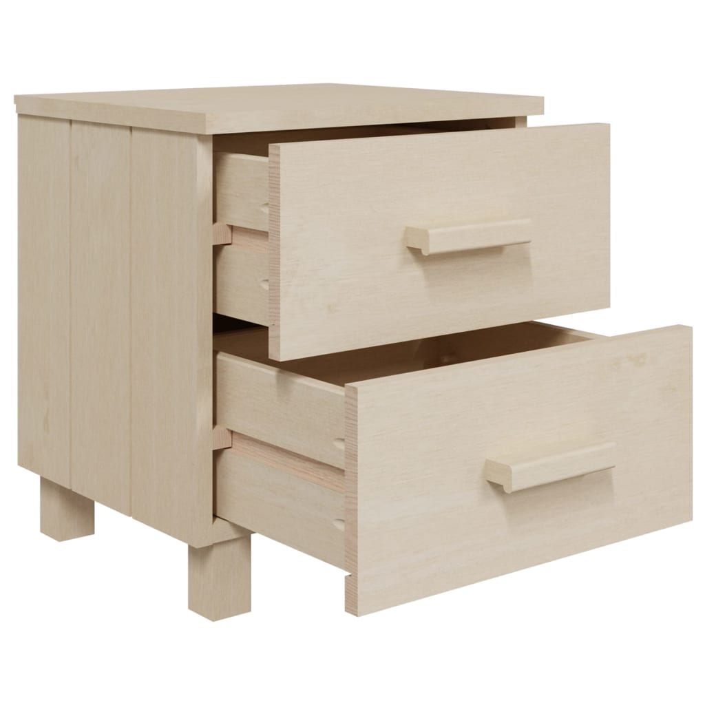 Tables de chevet HAMAR 2 pcs 40x35x44,5 cm bois de pin