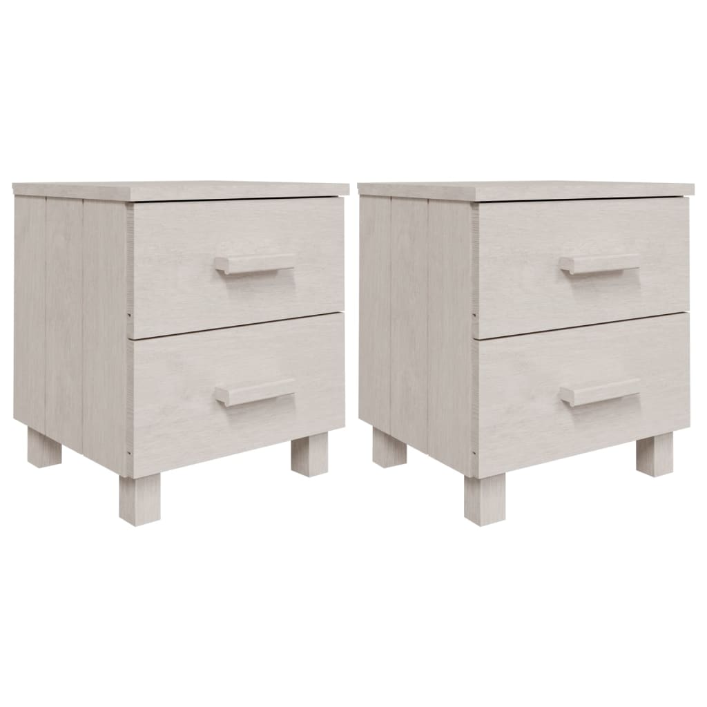 Tables de chevet HAMAR 2 pcs 40x35x44,5 cm bois de pin