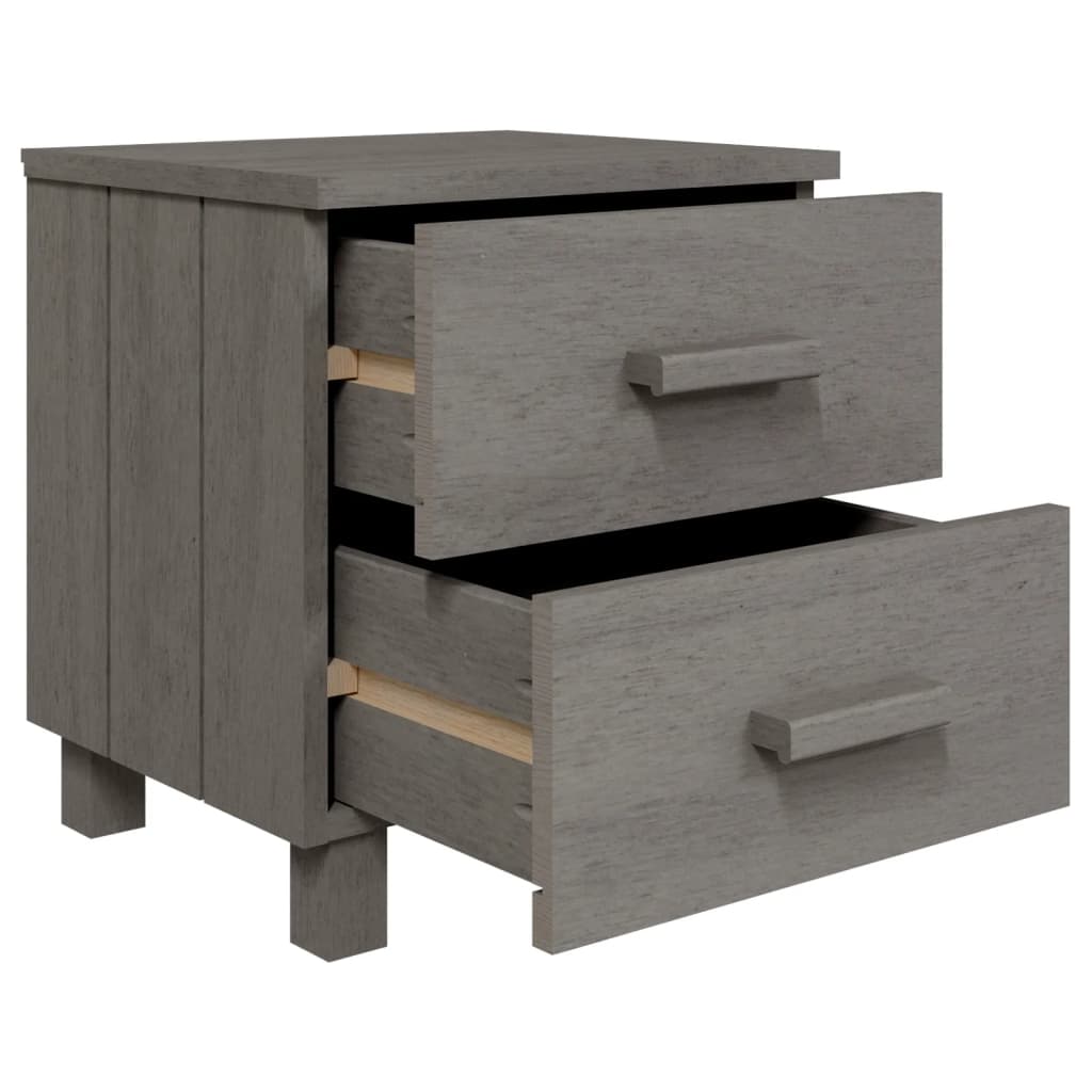 Tables de chevet HAMAR 2 pcs 40x35x44,5 cm bois de pin