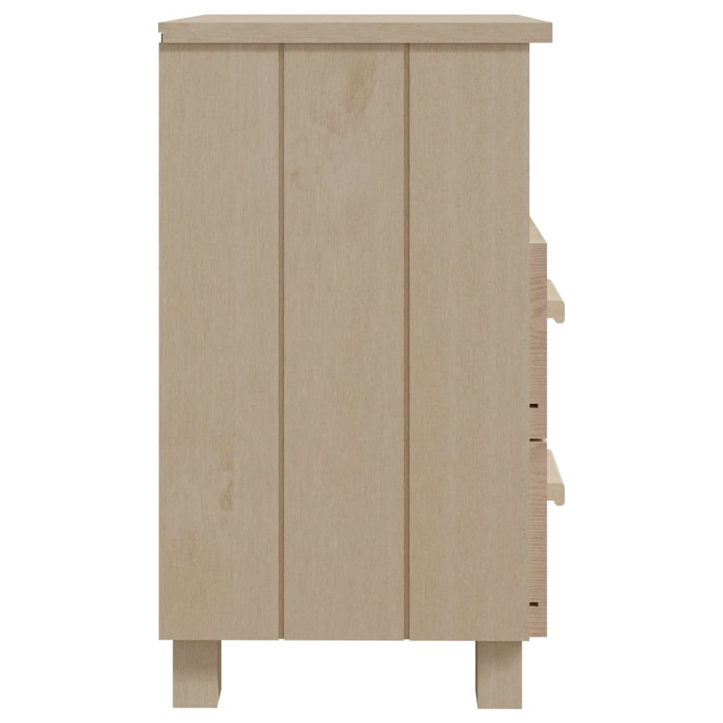 Table de chevet HAMAR 40x35x62 cm en bois de pin massif