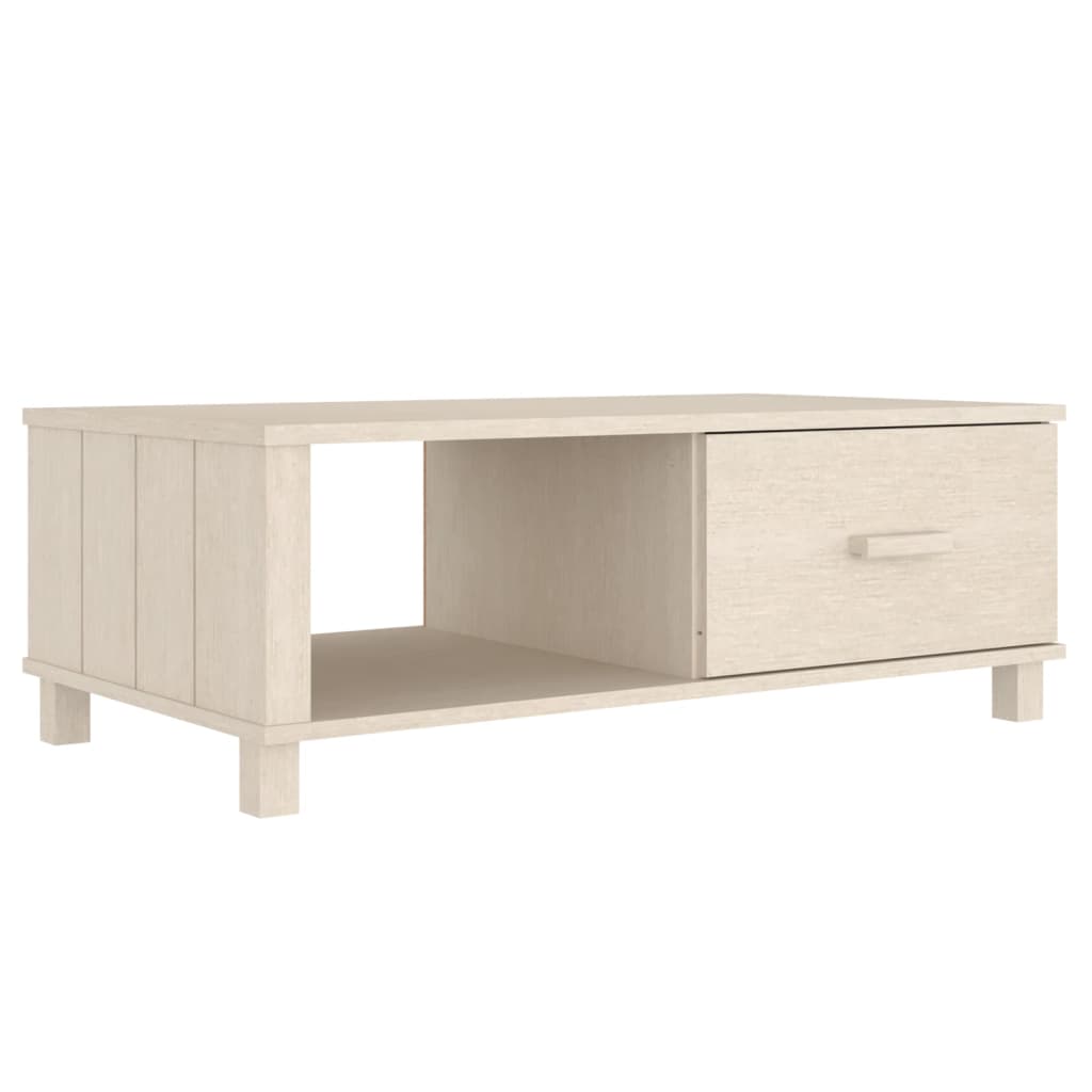 Table basse HAMAR 100x55x35 cm en bois de pin massif